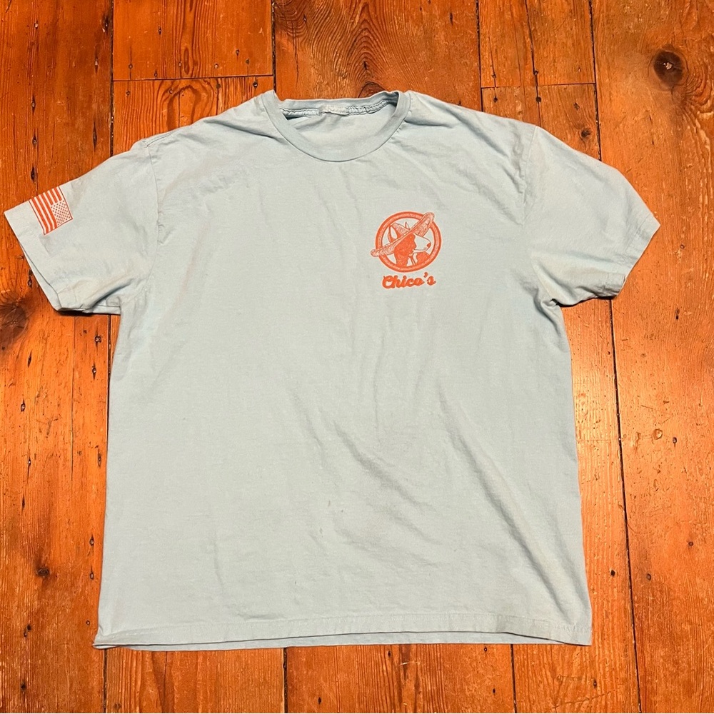 Chico's Sky Blue Graphic Tee
